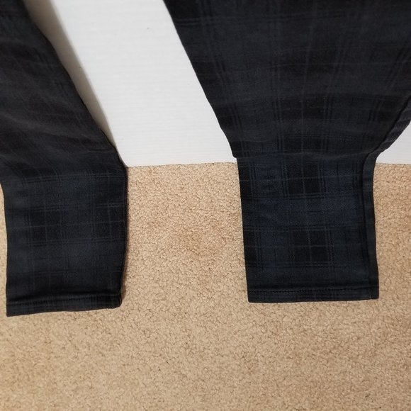 XXX Rude jeans 28x32 Skinny denim plaid zipper accent goth punk subculture - Picture 13 of 16